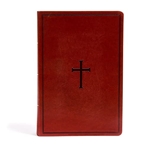 KJV Super Giant Print Reference Bible, Brown Leathertouch, Indexed by Holman Bible Publishers, Imitation Leather book cover