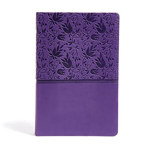KJV Super Giant Print Reference Bible, Purple Leathertouch, Indexed by Holman Bible Publishers, Imitation Leather book cover