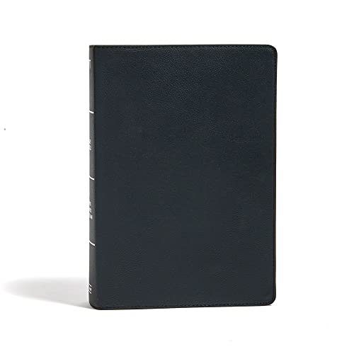 KJV Super Giant Print Reference Bible, Black Genuine Leather by Holman Bible Publishers, Leather book cover