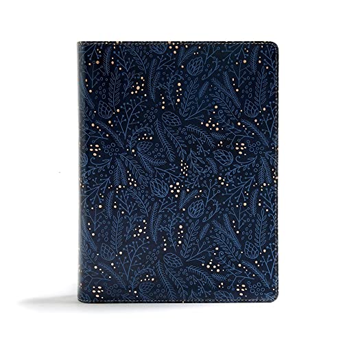 CSB Study Bible, Navy Leathertouch: Faithful and True by Csb Bibles by Holman, Imitation Leather book cover