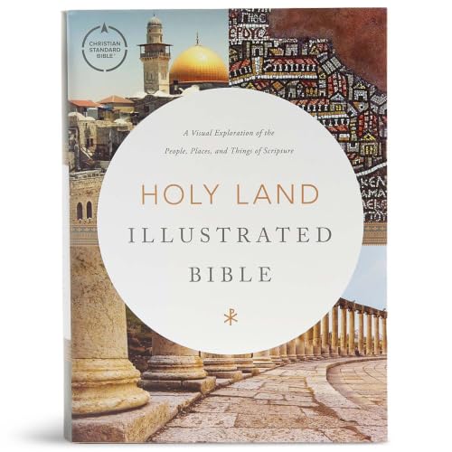 CSB Holy Land Illustrated Bible, Hardcover: A Visual Exploration of the People, Places, and Things of Scripture by Csb Bibles by Holman, Hardcover book cover