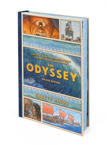 The Odyssey: A Graphic Novel: Deluxe Edition by Gareth Hinds, Hardcover book cover