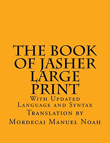The Book of Jasher Large Print: With Updated Language and Syntax by Martin, C Alan — Paperback book cover