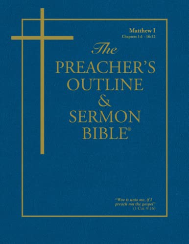 Preacher's Outline & Sermon Bible-KJV-Matthew 1: Chapters 1-15 by Leadership Ministries Worldwide, Paperback book cover