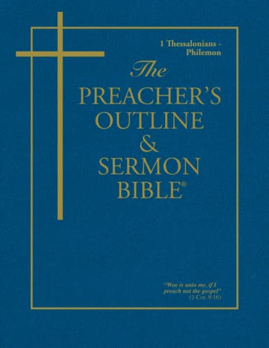 Preacher's Outline & Sermon Bible-KJV-1 Thessalonians-Philemon by Leadership Ministries Worldwide, Paperback book cover