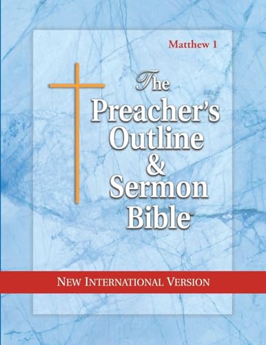 Preacher's Outline & Sermon Bible-NIV-Matthew 1: Chapters 1-15 by Leadership Ministries Worldwide, Paperback book cover