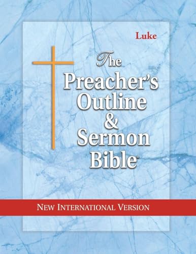Preacher's Outline & Sermon Bible-NIV-Luke by Leadership Ministries Worldwide, Paperback book cover