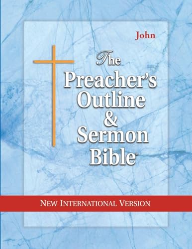 Preacher's Outline & Sermon Bible-NIV-John by Leadership Ministries Worldwide, Paperback book cover