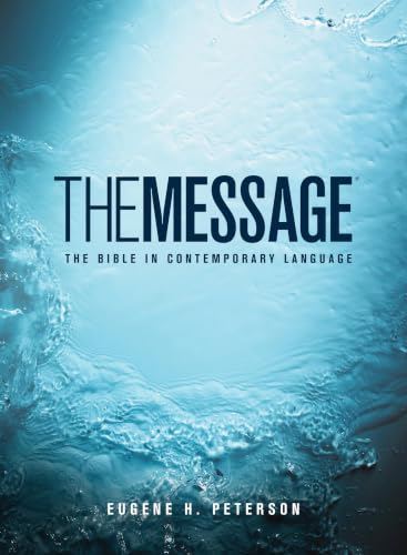 The Message Numbered Edition by Eugene H Peterson, Hardcover book cover
