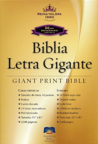 Giant Print Bible-Rvr 1960-50th Anniversary by American Bible Society, Bonded Leather book cover