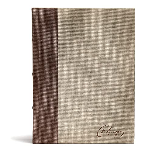 CSB Spurgeon Study Bible, Brown/Tan Cloth Over Board by Alistair Begg, Hardcover book cover