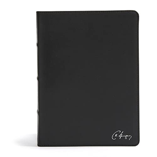 CSB Spurgeon Study Bible, Black Genuine Leather by Alistair Begg, Leather book cover
