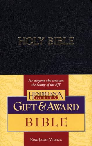 Gift & Award Bible-KJV by Hendrickson Publishers, Imitation Leather book cover