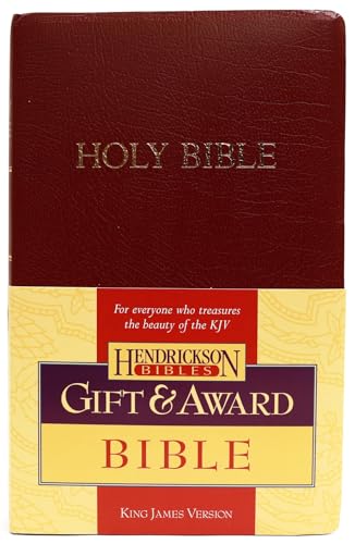 Gift & Award Bible-KJV by Hendrickson Publishers, Imitation Leather book cover