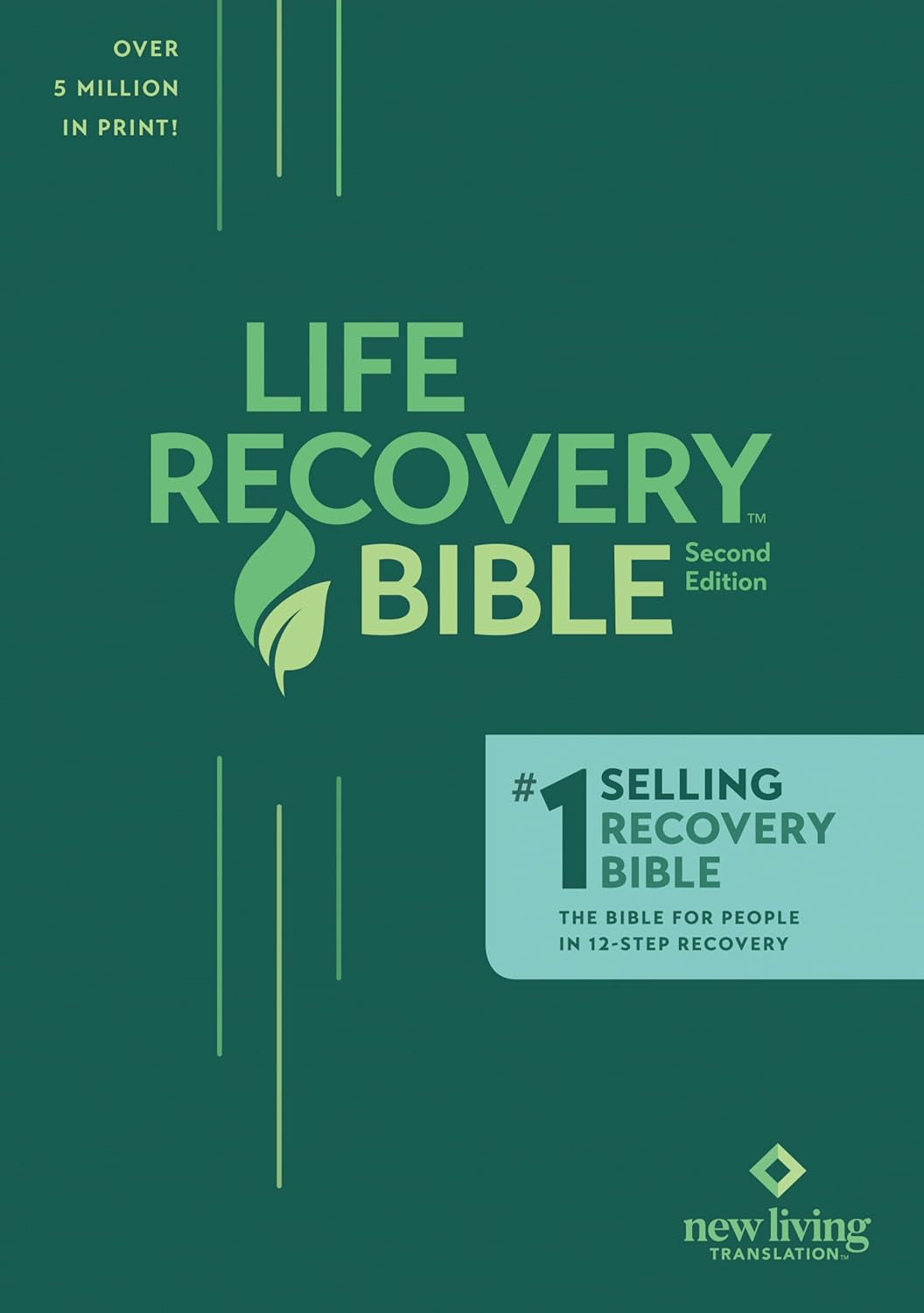 NLT Life Recovery Bible, Second Edition (Softcover): Addiction Bible Tied to 12 Steps of Recovery for Help with Drugs, Alcohol, Personal Struggles – with Meeting Guide