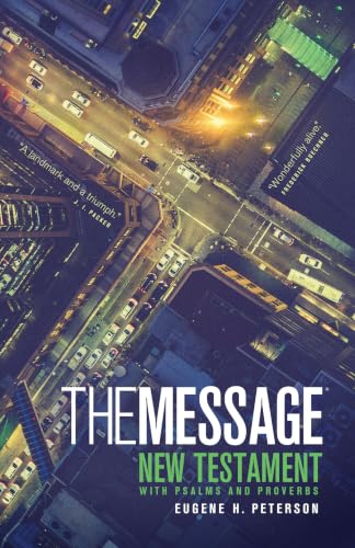 Message Personal New Testament with Psalms and Proverbs-MS Numbered by Eugene H Peterson, Paperback book cover
