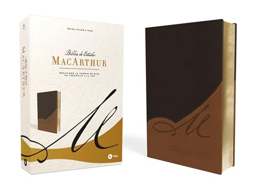 Biblia de Estudio MacArthur-Rvr 1960 by John F MacArthur, Imitation Leather book cover