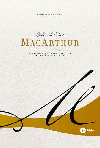 Biblia de Estudio MacArthur-Rvr 1960 by John F MacArthur, Paperback book cover