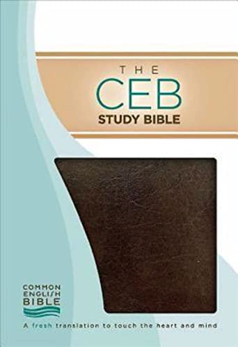 Study Bible-Ceb (The Ceb Study Bible, Brown Bonded Leather) by Marti Steussy, Bonded Leather book cover