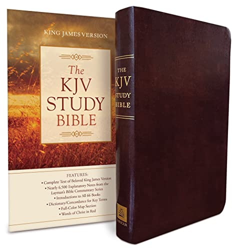 Study Bible-KJV by Barbour Publishing, Bonded Leather book cover