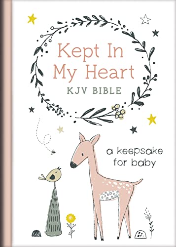 Kept in My Heart KJV Bible [Coral Woodland] by Compiled by Barbour Staff, Hardcover book cover