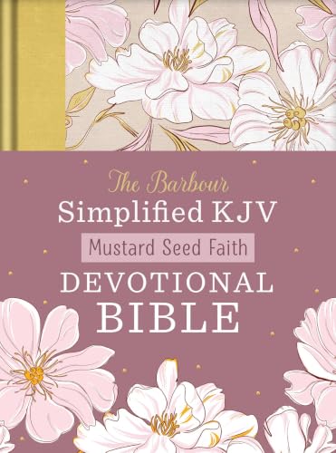 Mustard Seed Faith Devotional Bible--Barbour Skjv [Mustard Yellow Bouquets] by Barbour Bibles, Hardcover book cover