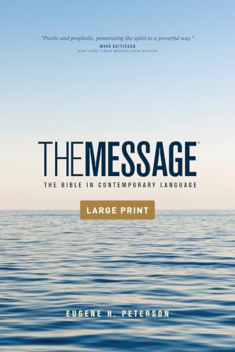 The Message Outreach Edition, Large Print (Softcover): The Bible in Contemporary Language by Eugene H Peterson, Paperback book cover