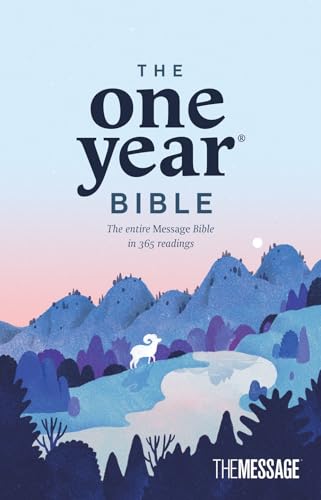 The One Year Bible the Message (Softcover) by Eugene H Peterson, Paperback book cover