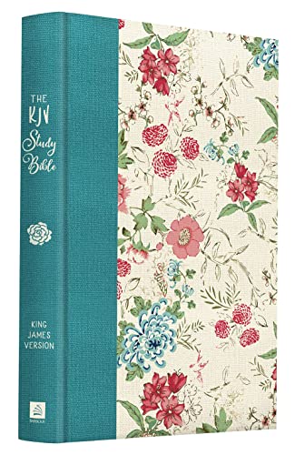KJV Study Bible (New Feminine Cover Design) by Christopher D Hudson, Hardcover book cover