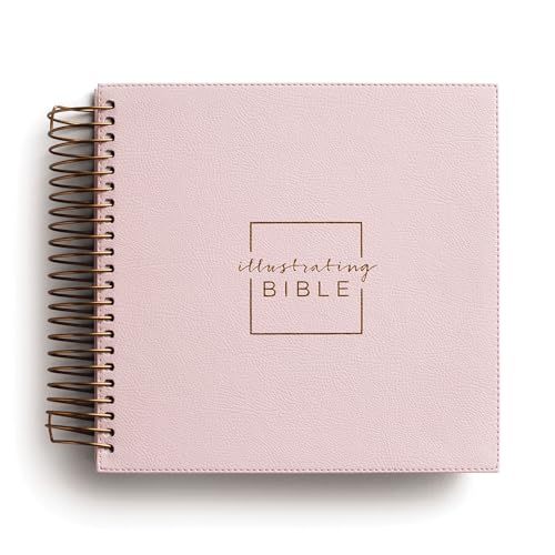 Illustrating Bible Niv: Spiral Bound Bible Journal, Pink by Dayspring, Spiral book cover