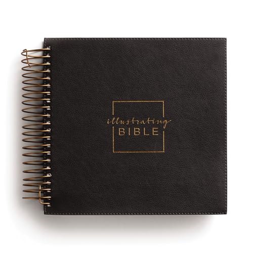 Illustrating Bible NIV - Spiral Bound Bible Journal, Dark Gray by Dayspring, Spiral book cover