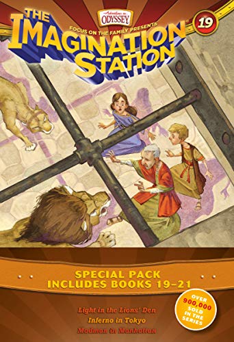 Imagination Station Books 3-Pack: Light in the Lions' Den / Inferno in Tokyo / Madman in Manhattan book cover