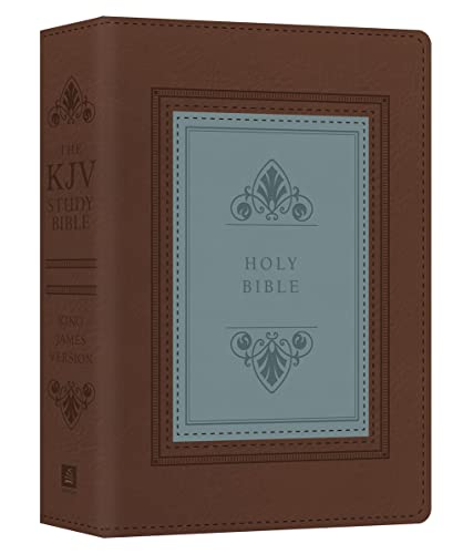 The KJV Study Bible - Large Print - Indexed [teal Inlay] by Barbour Bibles, Imitation Leather book cover