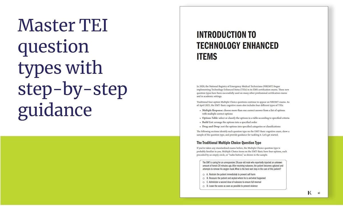 EMT Exam Prep, Eighth Edition: Focused Prep for the NREMT Cognitive Exam + One Full Length Practice Test (2026) (Kaplan Test Prep)