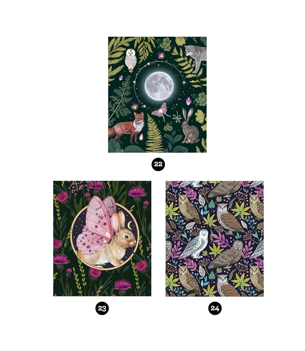 Brain Games - Sticker by Number: Enchanted Forest (24 Images to Sticker): Includes 2 Foil Sticker Sheets to Complete Each Image!