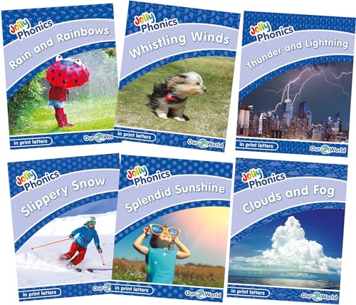 Jolly Phonics Readers Level 4, Our World, Complete Set: In Print Letters (American English Edition) book cover