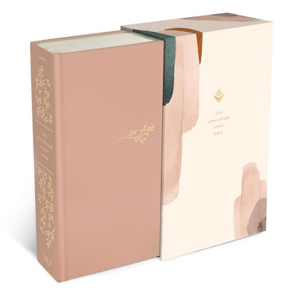NLT Life Application Study Bible, Third Edition (Hardcover Cloth, Soft Pink, Red Letter)