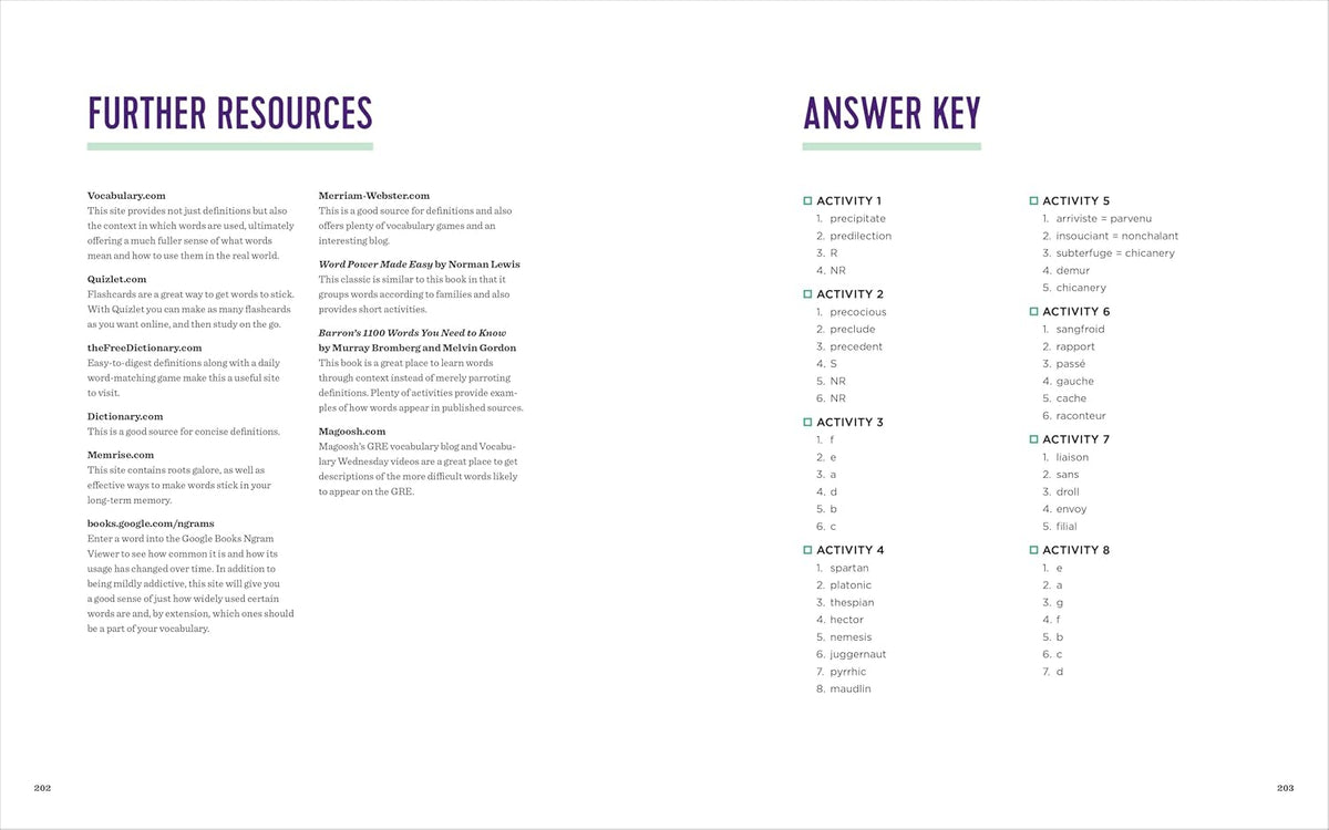 The Vocabulary Builder Workbook: Simple Lessons and Activities to Teach Yourself over 1,400 Must-Know Words