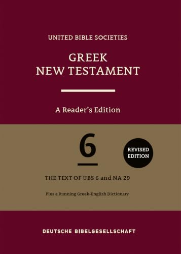 Greek New Testament (Ubs6): A Reader's Edition (Hardcover) by Barclay M Newman, Hardcover book cover