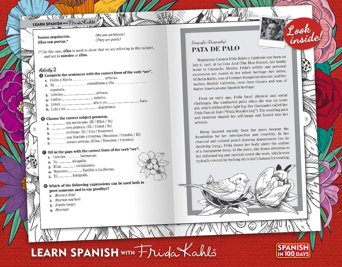 Learn Spanish with Frida Kahlo (Spanish in 100 Days)