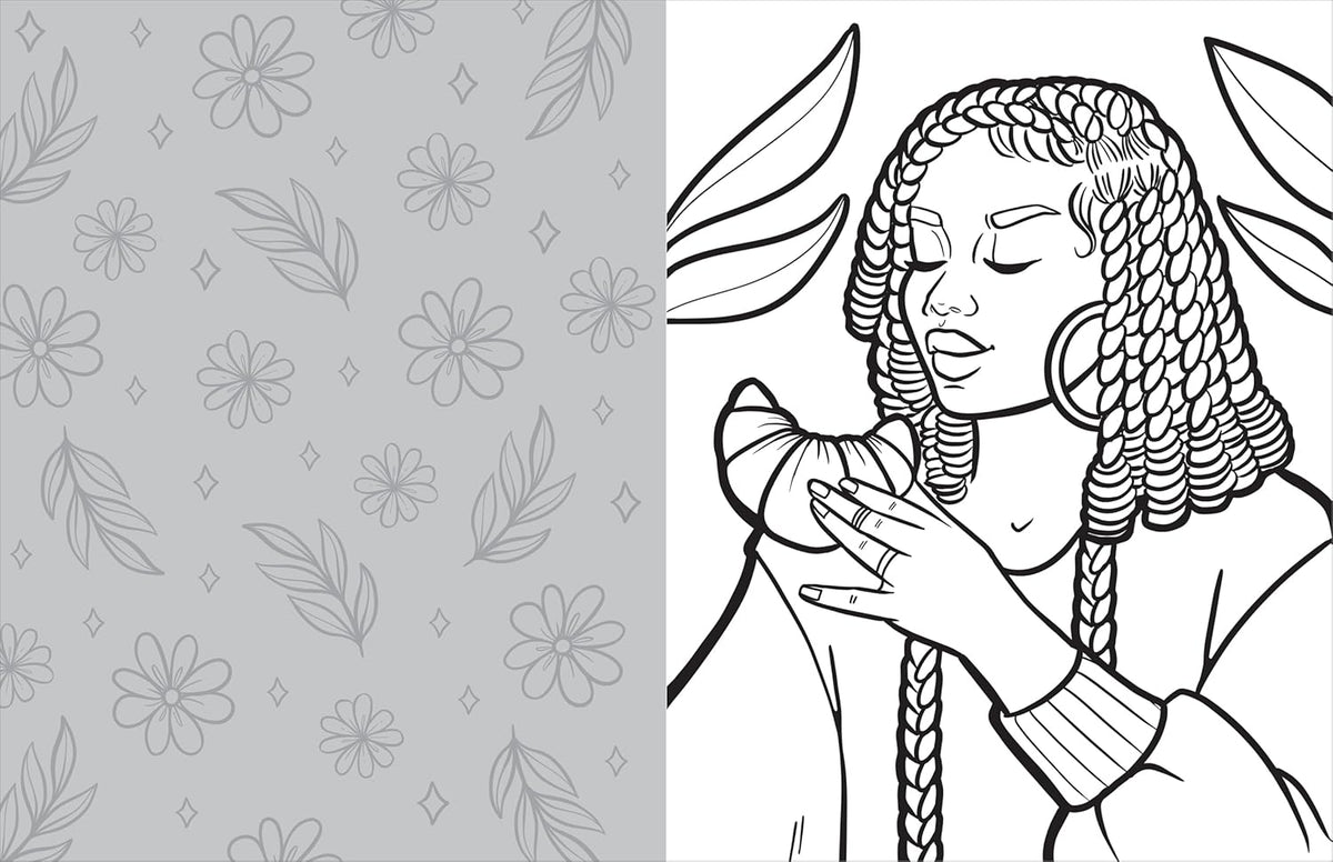 Coloring with Coco: Rest and Reflect: Relaxing Bold and Easy Coloring Book for Adults and Teens