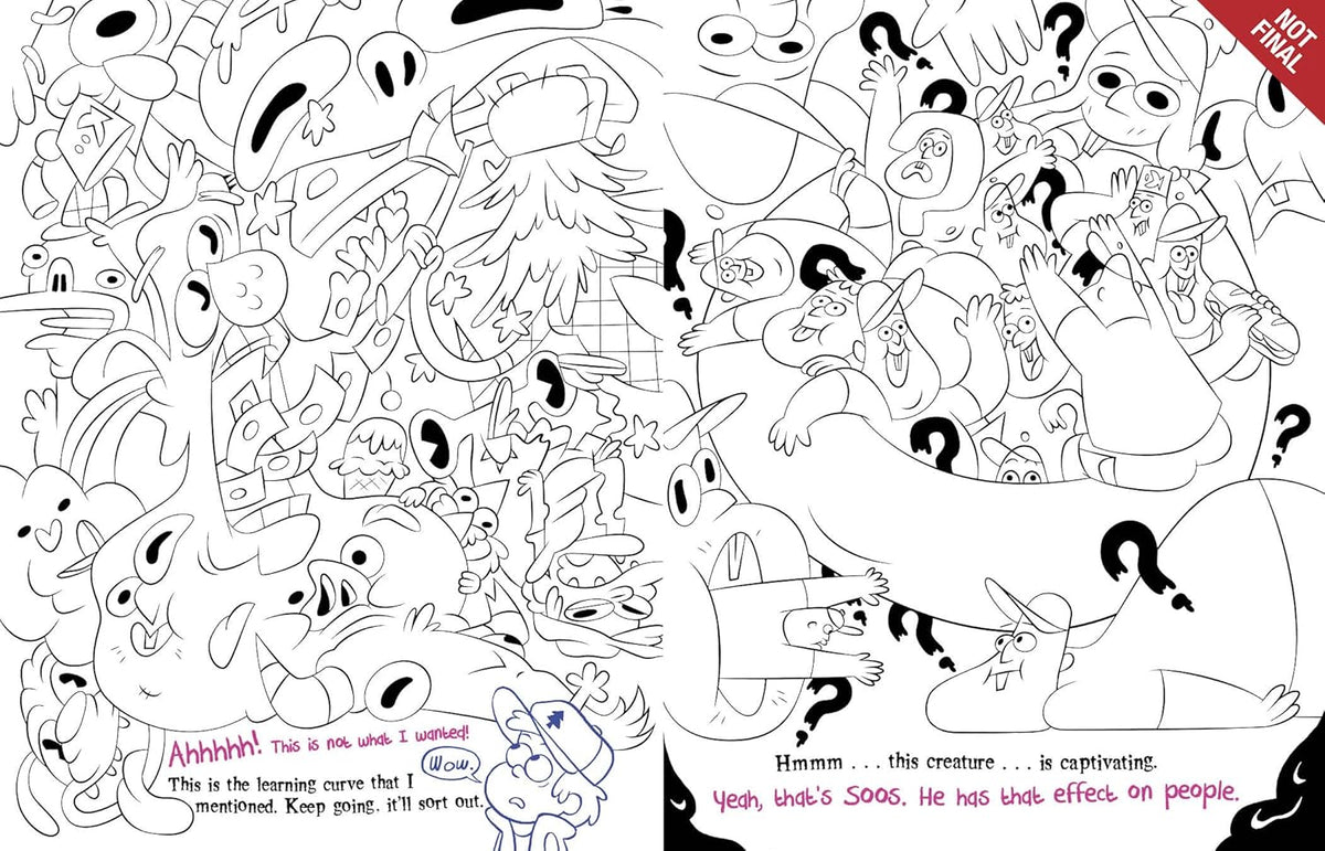 Gravity Falls themed colouring book for fans of the series