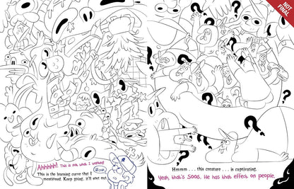 Gravity Falls themed colouring book for fans of the series