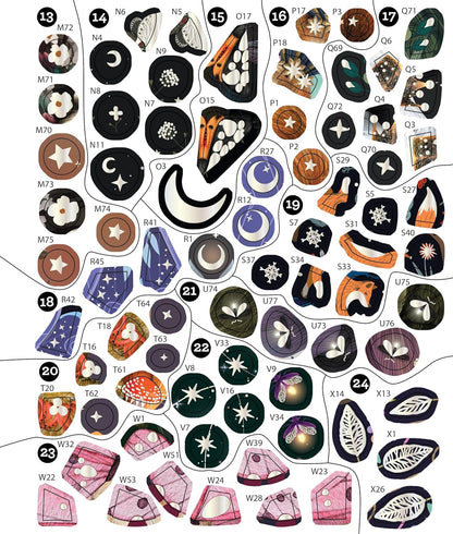 Brain Games - Sticker by Number: Enchanted Forest (24 Images to Sticker): Includes 2 Foil Sticker Sheets to Complete Each Image!