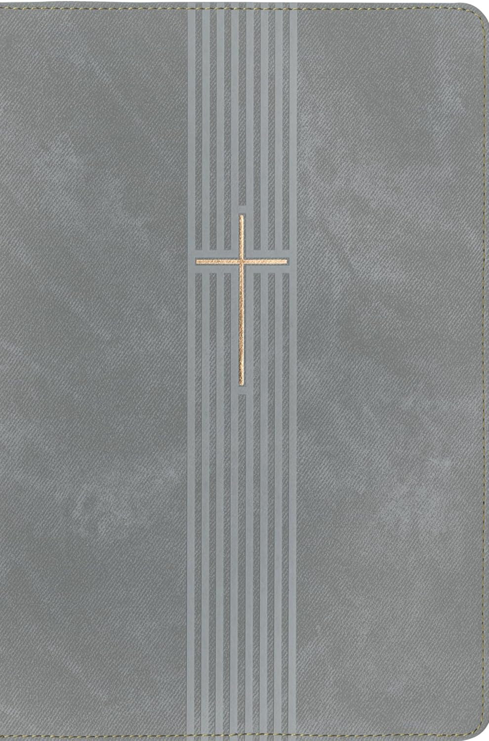 Biblia De Referencia En La Columna Central NTV, Letra Grande De Zíper Con Filament (Sentipiel, Gris, Letra Roja) (Spanish Edition)