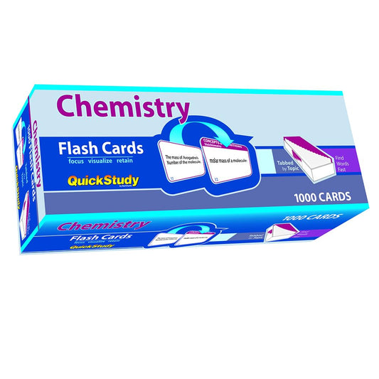 Chemistry Flash Cards — a QuickStudy reference tool