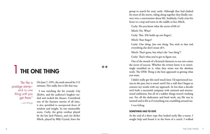 The ONE Thing: the Surprisingly Simple Truth about Extraordinary Results