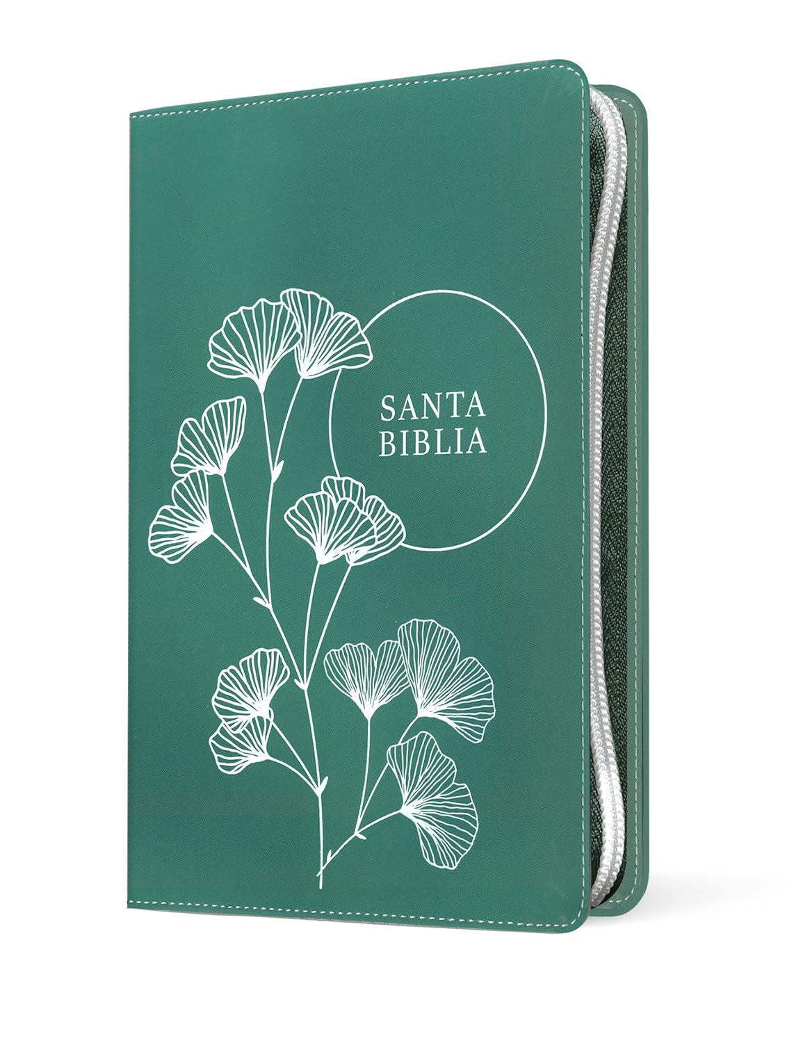 Biblia De Referencia En La Columna Central NTV, Letra Grande De Zíper Con Filament (Sentipiel, Verde, Letra Roja) (Spanish Edition)