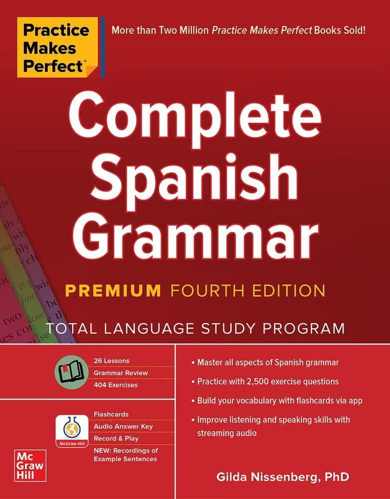 Practice Makes Perfect: Complete Spanish Grammar Premium 4th Edition | Learn Spanish BookTok