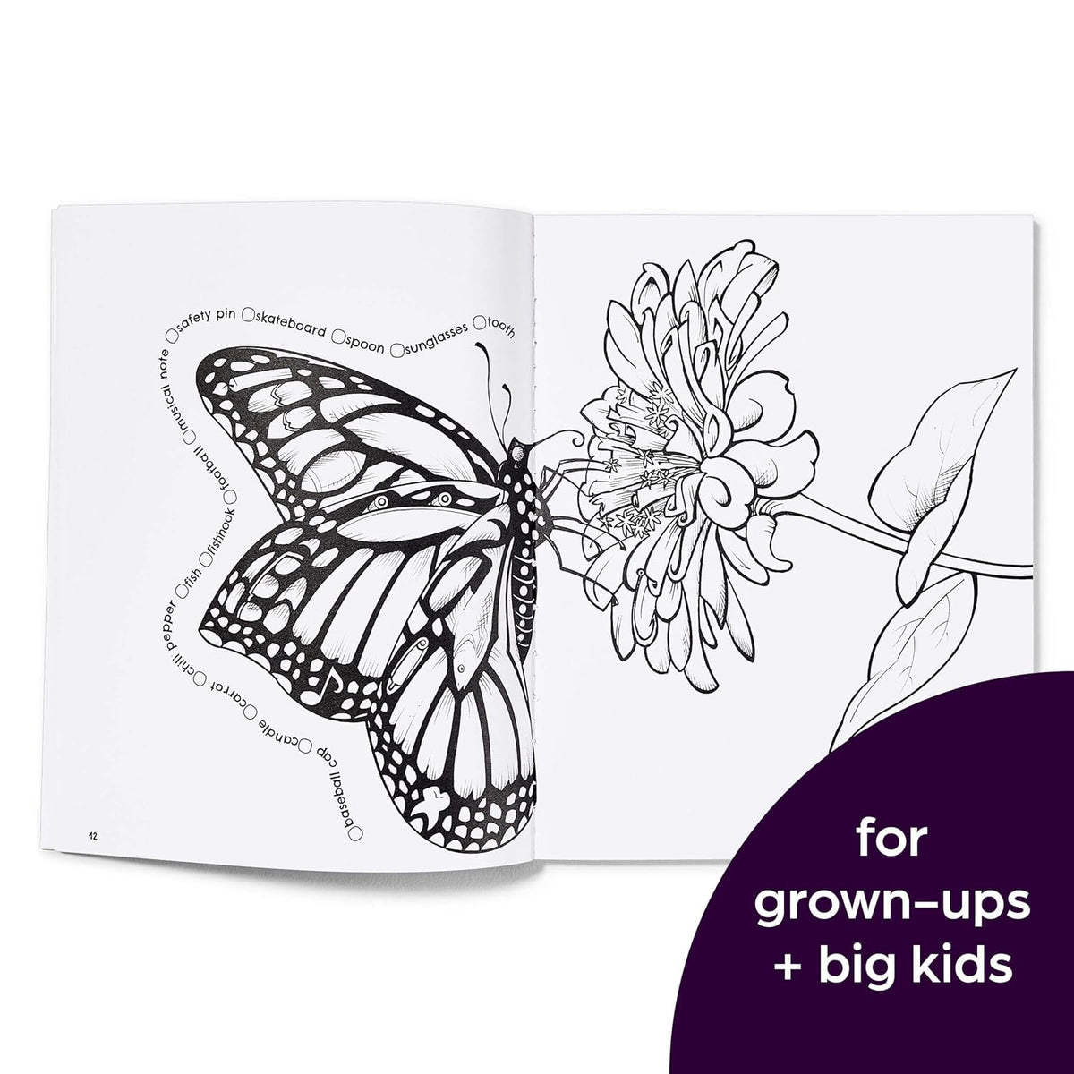 Hidden in Nature: a Cozy Hidden Pictures Coloring Book for Adults with Relaxing Nature Scenes, Intricate Hidden Pictures Puzzles and Stress-Relief Coloring Fun
